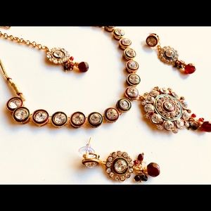 Colorful Jewelry set with Earrings and Necklace